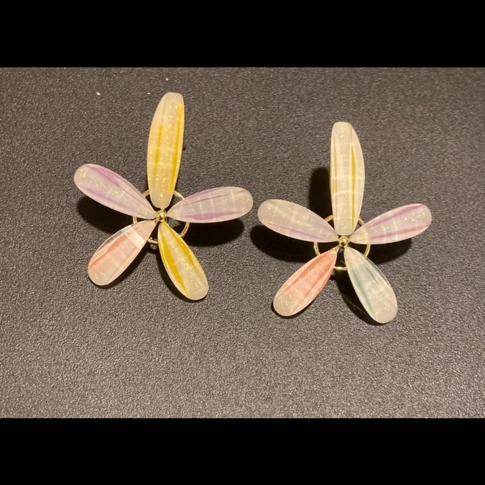 925 Sterling Silver flower earring